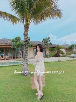 Áo choàng đi biển lưới đang siêu đẹp