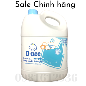 Nước giặt Dnee Thái Lan màu xanh dương 3000ml