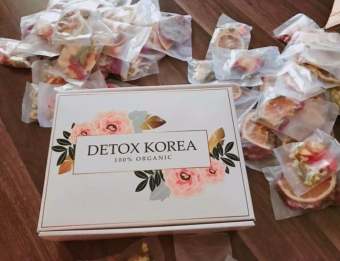 Hộp 50 gói Trà Detox hoa quả sấy khô giảm cân - TẶNG Kèm hộp