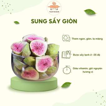 Sung mỹ sấy giòn, nguyên liệu làm kẹo nougat, nguyên liệu trang trí bánh gói 100g