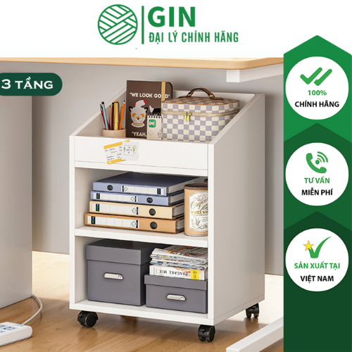 Kệ sách gỗ nhiều tầng, tủ sách gỗ giá rẻ - gp190