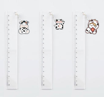 thước kẻ treo bò sữa TKT2 thước kẻ 15 cm cute dễ thương hoạt hình thần tượng