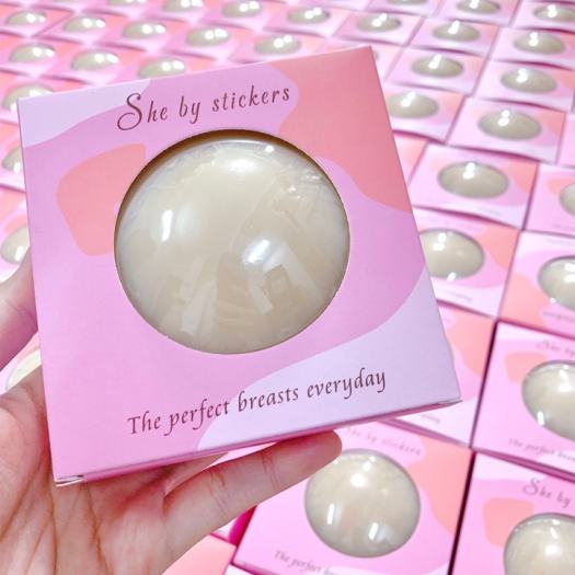 Miếng dán ngực dán đầu ti silicon nhiệt tự thân She By Stickers