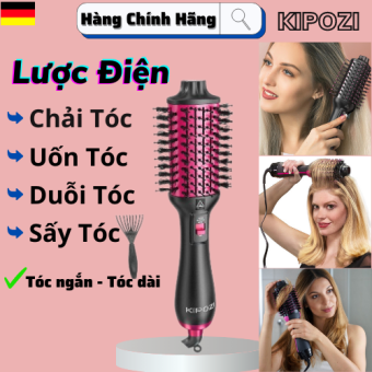Lược điện uốn tóc HY-033-EU , Lược Đa Năng Tạo Kiểu 2 Trong 1, Chính Hãng BH 12 năm
