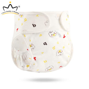 I LOVE DADDY & MUMMY Tã Vải Em Bé 100% Cotton Quần Tã Mềm Chống Nước Cho Bé Trai Bé Gái Tã Thiết Kế Hình Gấu Hoạt Hình Tã Giặt Có Thể Điều Chỉnh Tái Sử Dụng