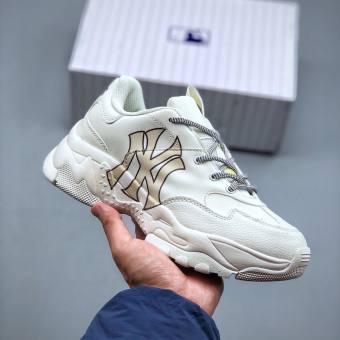 Giày thể thao MLB ny chữ vàng Hot trend nam nữ, Giày sneaker MLB ny dễ phối đồ