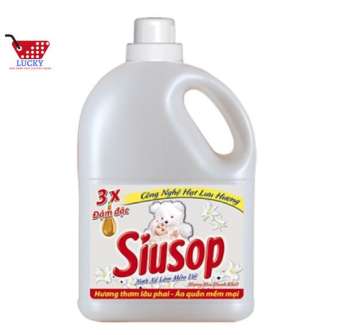 [HCM] Nước Xả Vải Siusop Hương Hoa Thanh Khiết Can 3.6kg- MÀU TRẮNG