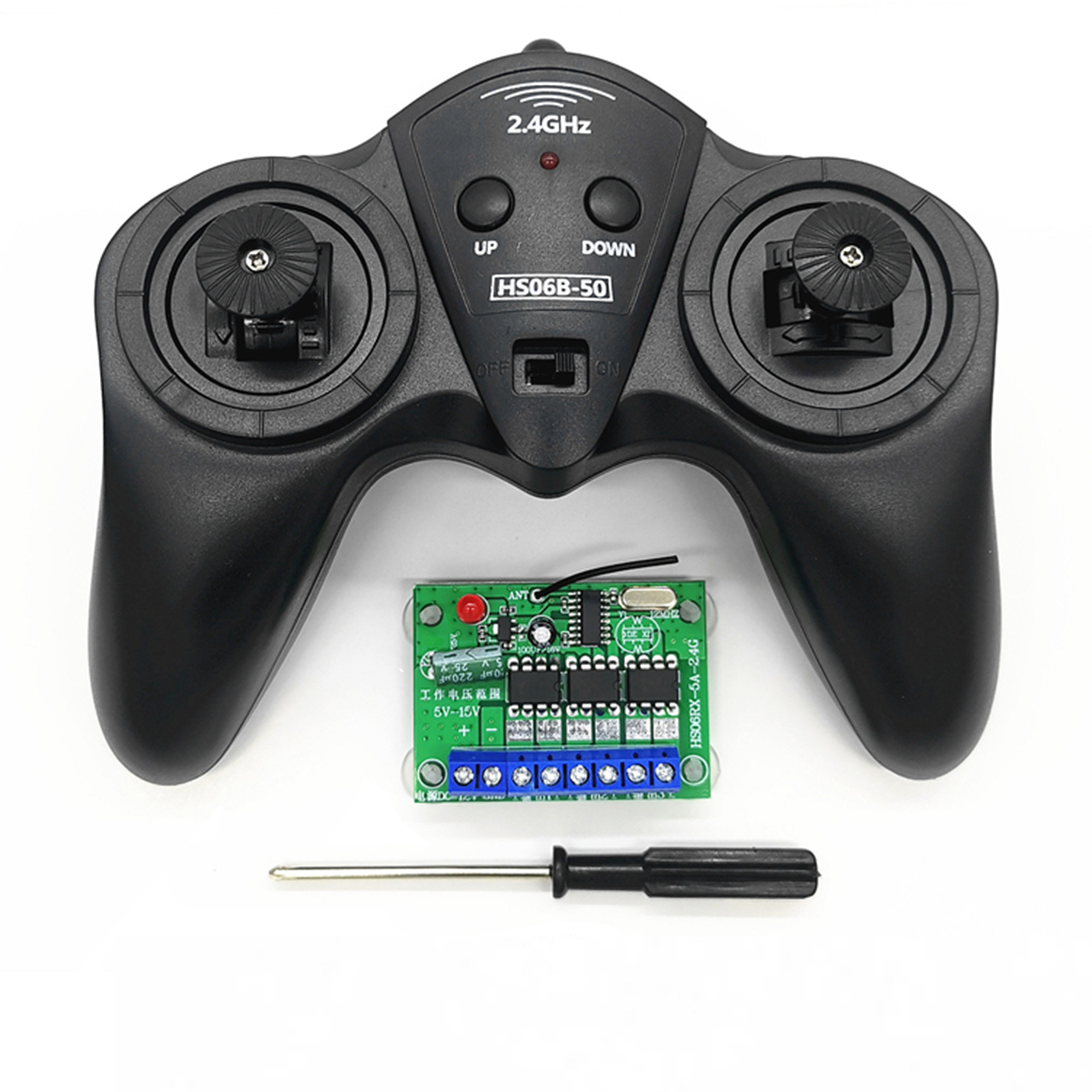 Bộ điều khiển 3 motor 6 kênh 6-15V - điều khiển từ xa chế xe [MẪU MỚI]