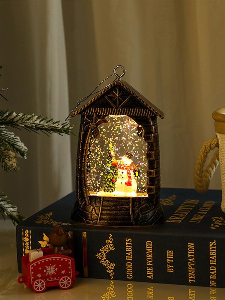 electric lighted snow globes