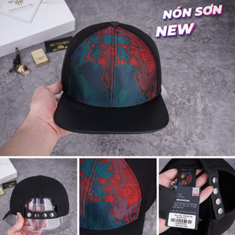 Mũ Lưỡi Trai Nón Sơn Snapback Tím Đỏ Mỏ Ngang Bằng Phong Cách Hip Hop / Nón Snapback Nón Sơn Chính Hãng Cao Cấp Chuẩn Tem 7 Màu 2022 / Nón Kết Sơn