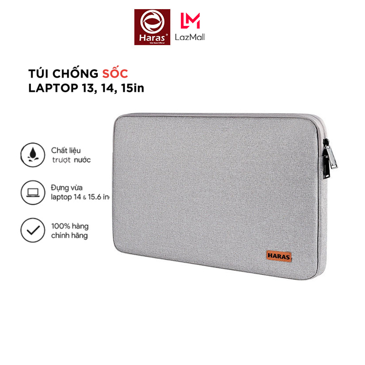 Túi Chống Sốc Macbook 13 inch, 15 inch, Chống Sốc Tốt, Túi Chống Sốc Laptop 13 inch, 14 inch, 15,6 inch Bền Đẹp HARAS - TC001