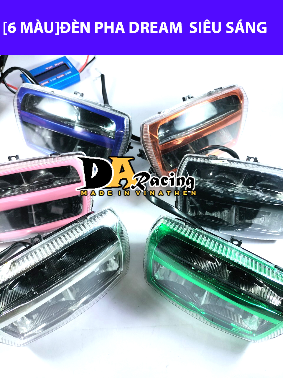 Đèn pha 2 tầng cho xe Dream II