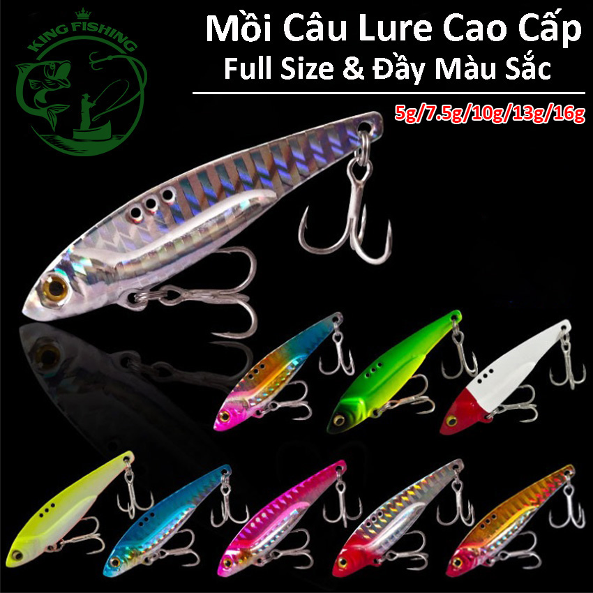 Mồi câu lure cá lóc 3D cao cấp siêu nhạy KingFishing KF-31 chất liệu thép không gỉ nhiều màu sắc sống động nhiều size để lựa chọn