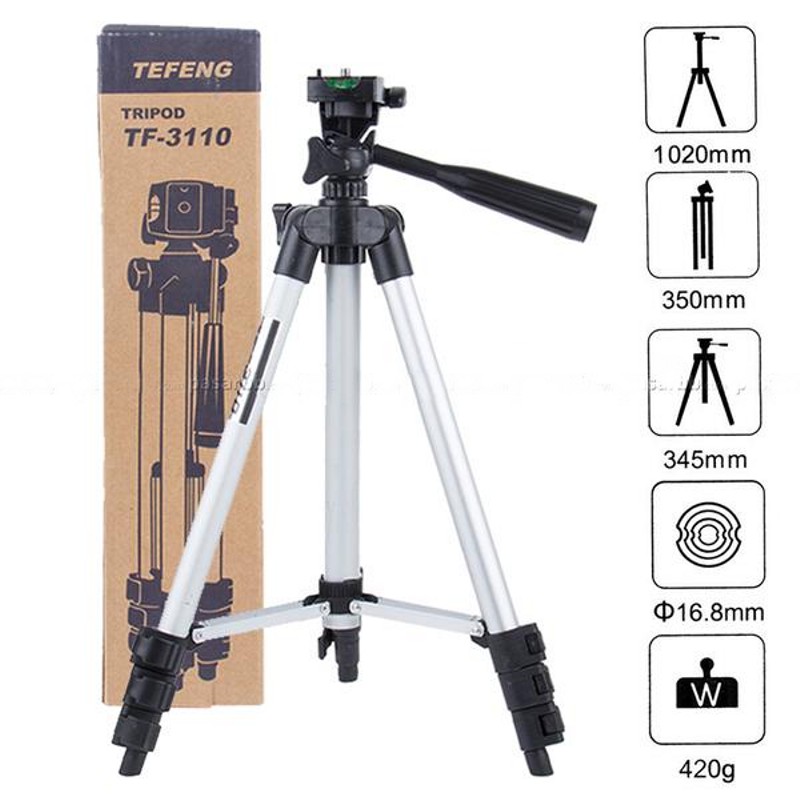 Gậy tripod 3 chân chụp hình máy ảnh, điện thoại tripod tf - 3110,chụp ảnh, livetream, chân đế điện thoại quay tiktok