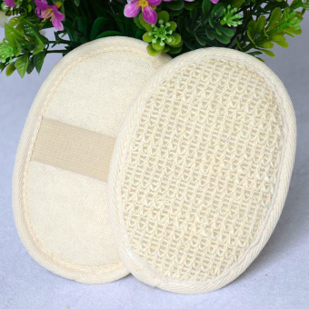 Tự nhiên xơ mướp miếng bọt biển tẩy tế bào chết Găng Tay Tắm Disc pad mặt làm sạch bàn chải
