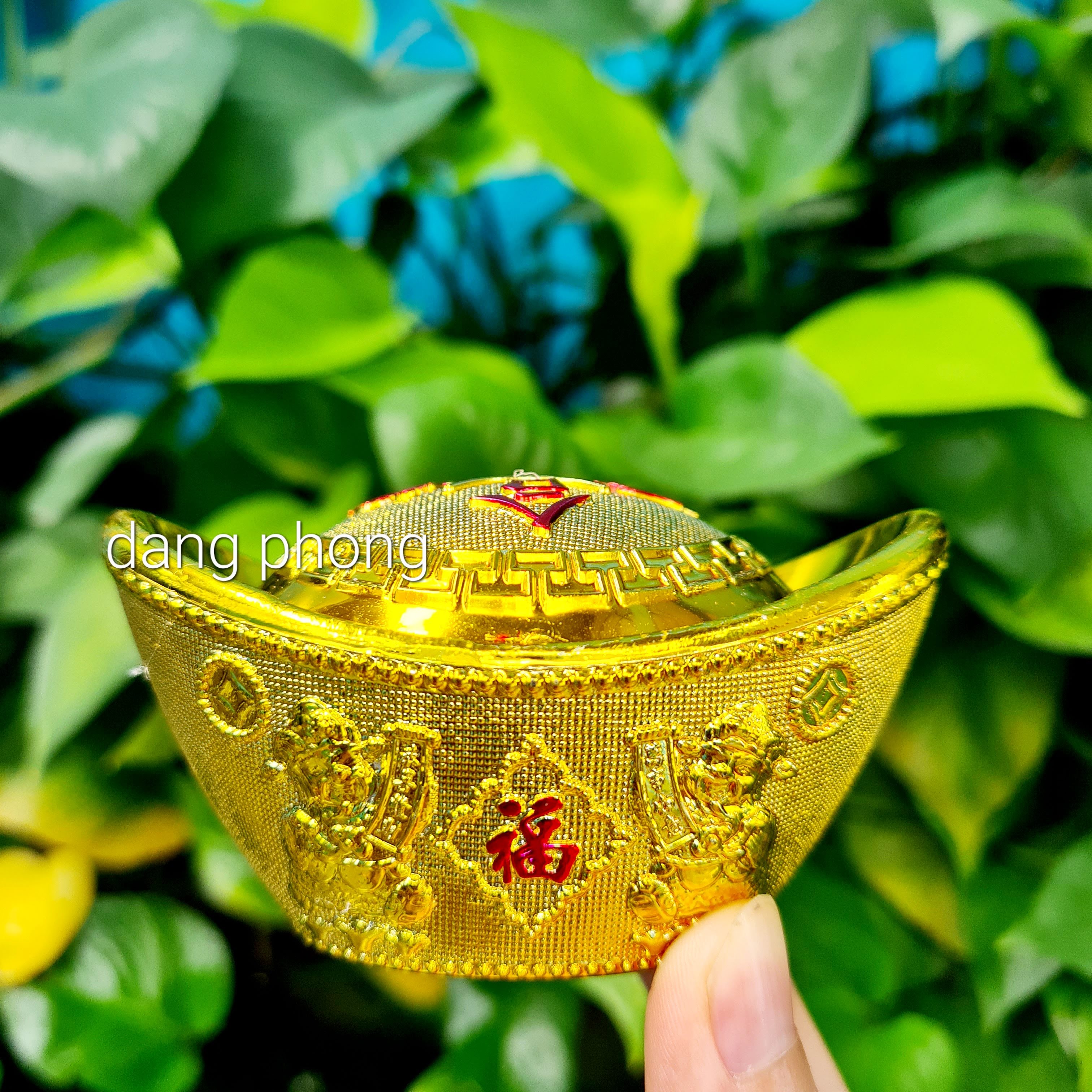 combo 2 thỏi vàng 10cm hoặc 8cm trưng bàn thờ thần tài thổ địa,giá gốc xưởng