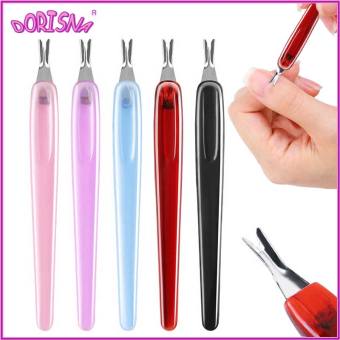 DORISNA Nĩa Đẩy Biểu Bì Móng Tay Bằng Thép Không Gỉ Dụng Cụ Làm Móng Để Cắt Tỉa Nĩa Da Chết Dụng Cụ Đẩy Dụng Cụ Cắt Tỉa Dụng Cụ Cắt Lớp Biểu Bì