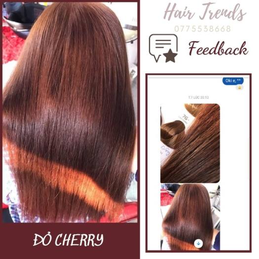 Thuốc nhuộm tóc màu ĐỎ CHERRY tặng kèm trợ dưỡng oxy 100ml màu nhuộm Chiko hairtrends shop (C7.66)