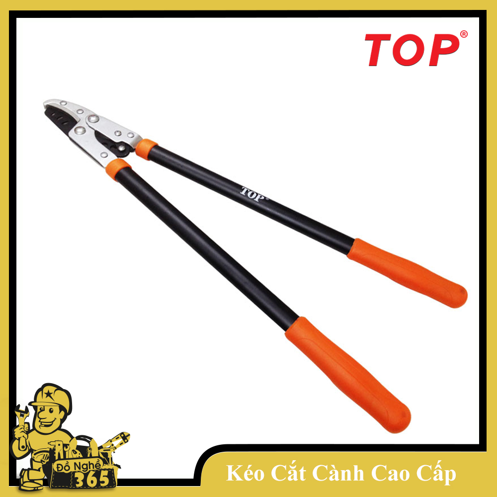 Kéo cắt cành cán không tăng hiệu TOP cán dài 640mm  , kéo cắt cành lớn lực nhẹ giup cho việc làm vườn dọn vệ sinh cây vườn thiết kế tay cầm dài và êm, cắt được cành câ lớn