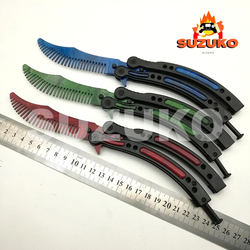 Mô hình butterfly csgo bản cán đúc cao cấp - chuyên tập luyện - skin bướm csgo phiên bản đời thật – lược butterfly thép