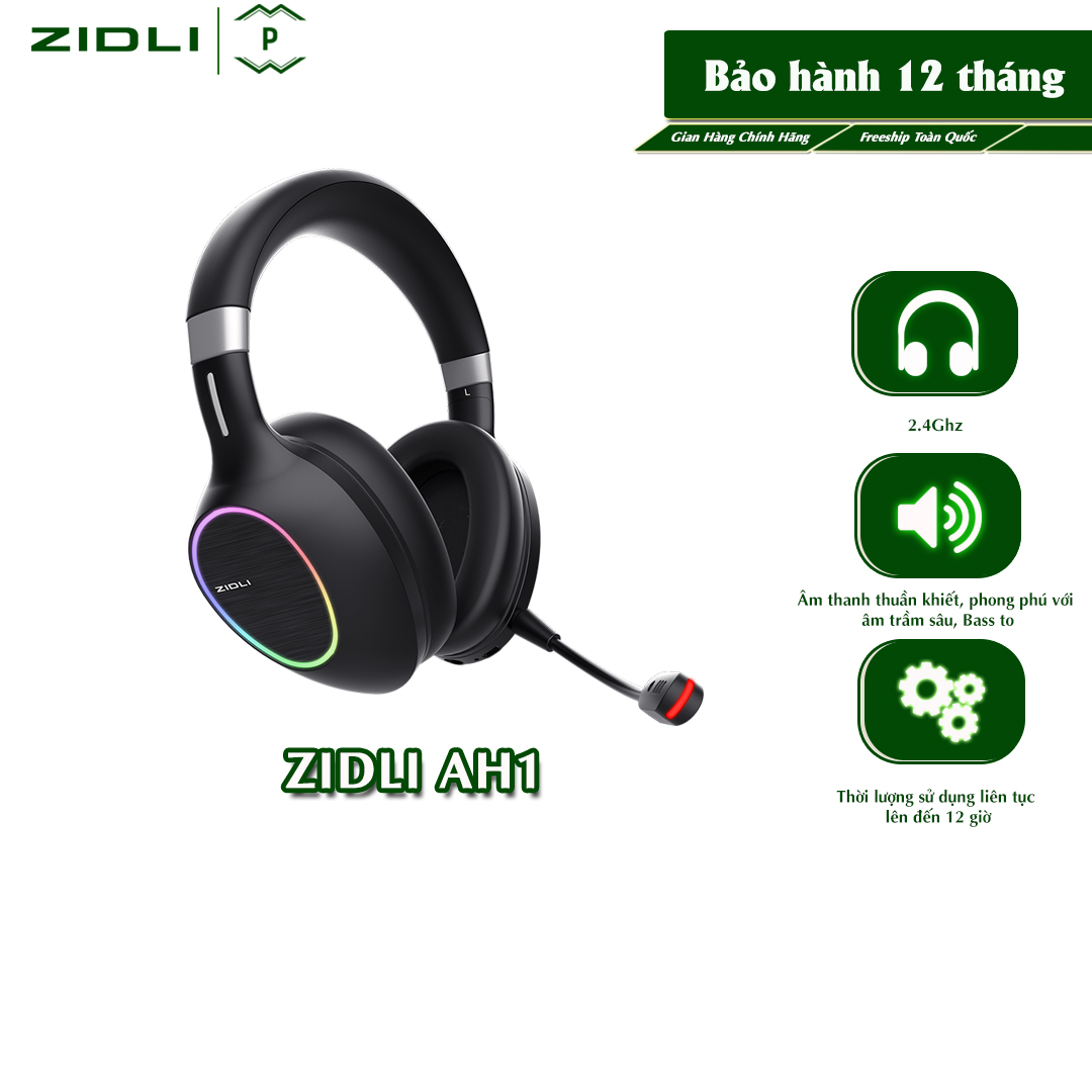 Tai nghe không dây ZIDLI AH1 2.4Ghz - Hàng chính hãng