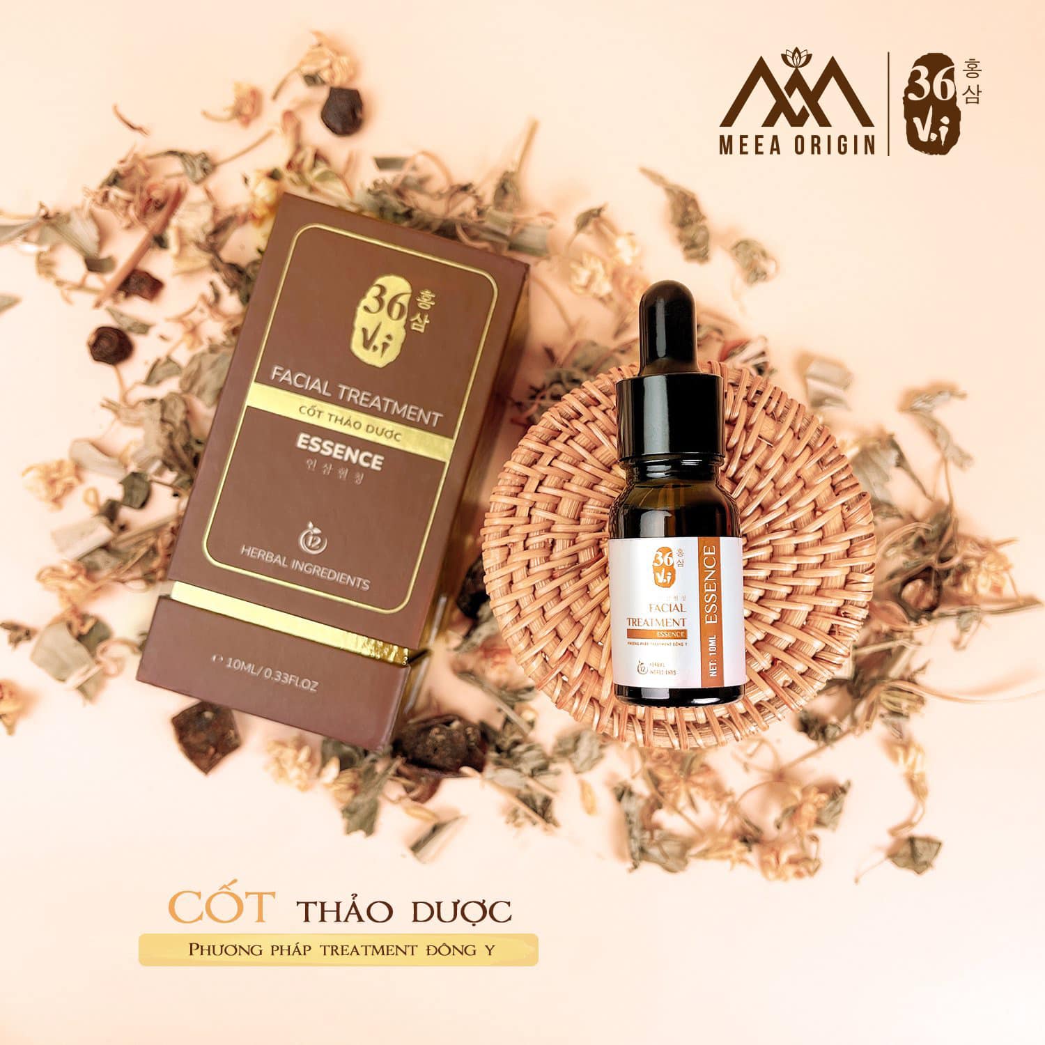 Serum cốt thảo dược 36 vị meea origin 10ml chính hãng