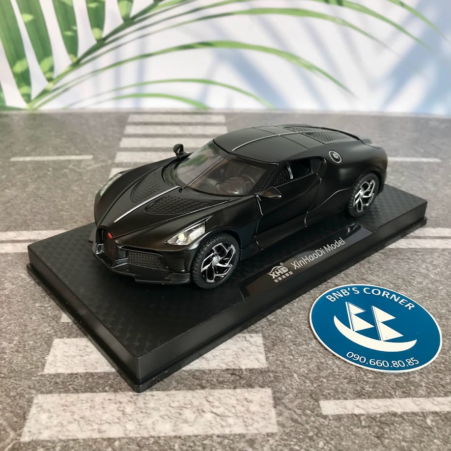 [BNB's Corner] Xe mô hình Bugatti La Voiture Noire tỉ lệ 1:32 màu đen mờ