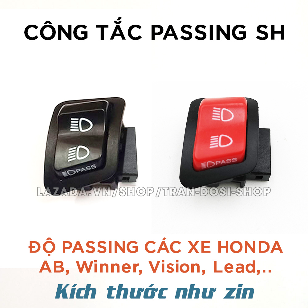 [RED] Công tắc passing SH kích thước zin - độ thêm tính năng passing cho xe máy