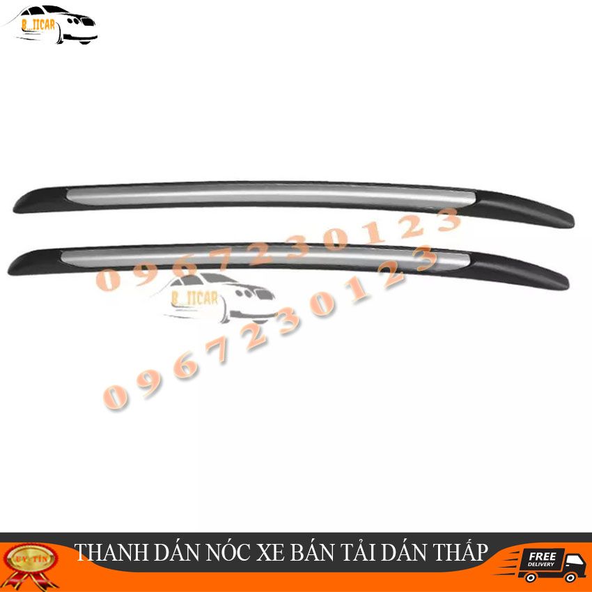 Hai thanh giá nóc xe bán tải dán thấp ranger, bt50, colorado, hilux