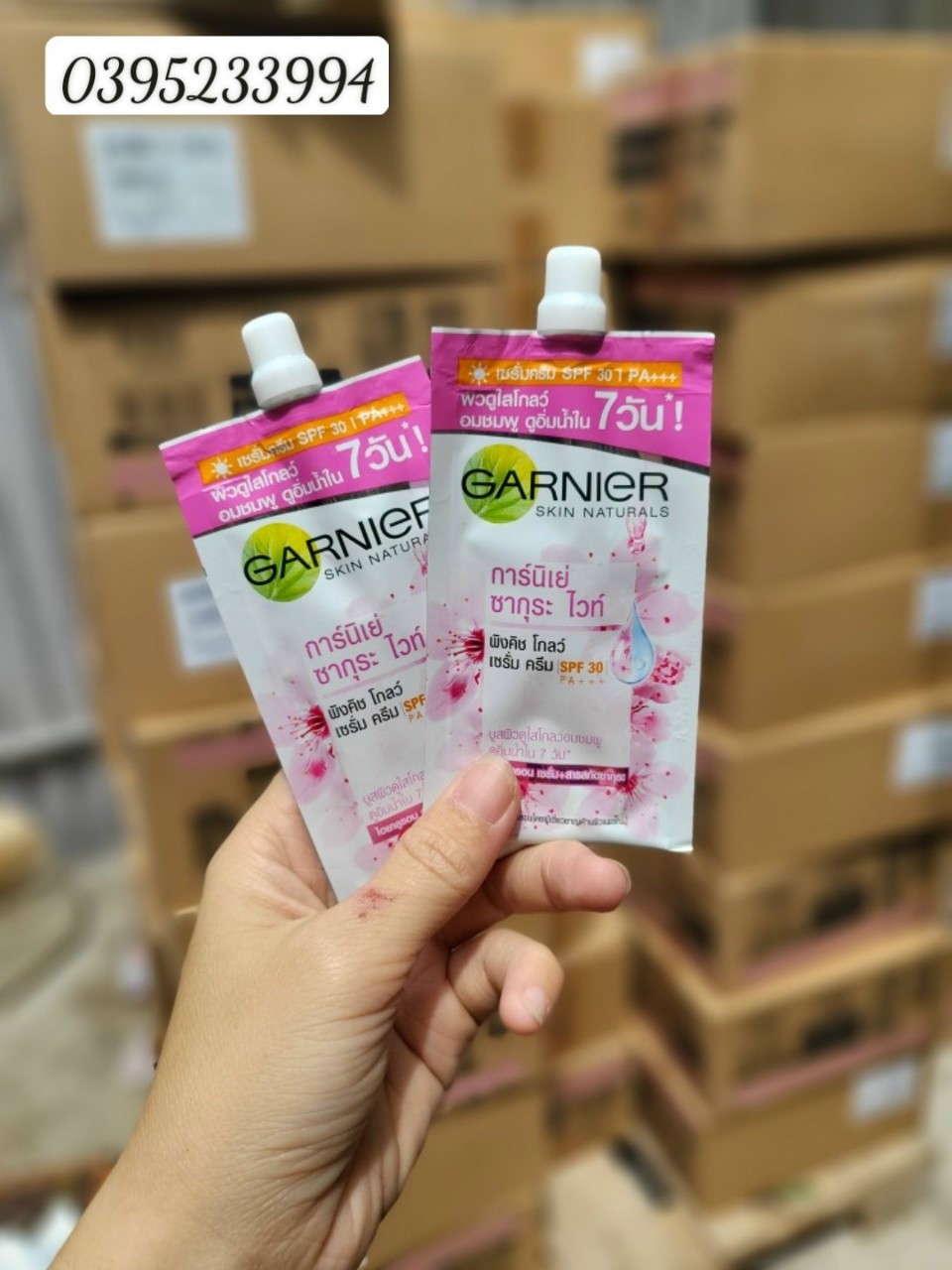 Hộp 6 gói dưỡng da garnier 7ml