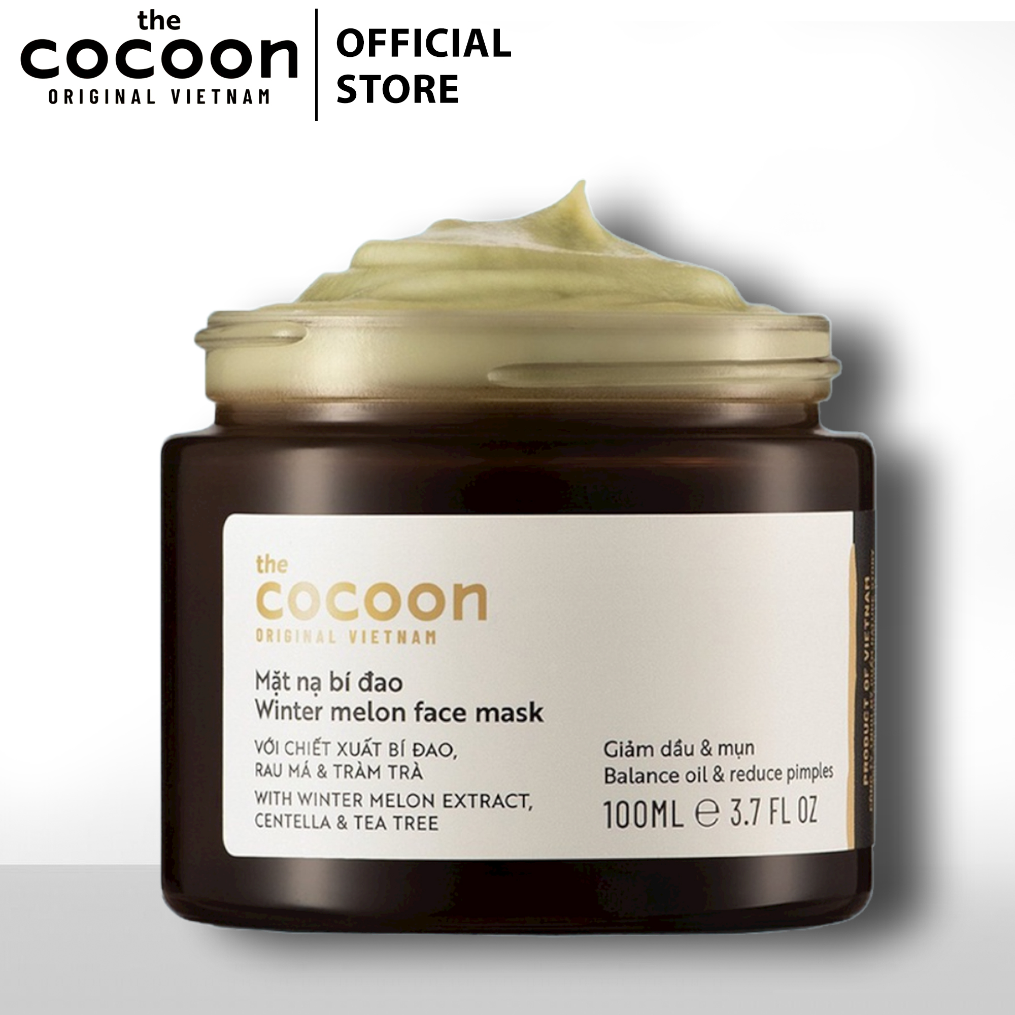 Mặt nạ bí đao cocoon giảm mụn và kiềm dầu 30ml - 100ml npp tido88