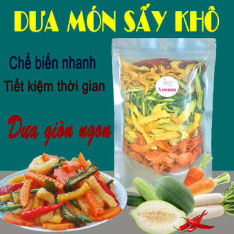 100gr Dưa món sấy khô ,hỗn hợp 5 loại rau củ