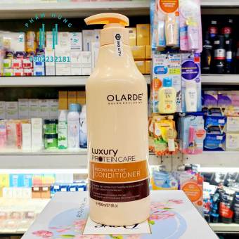 Dầu xả Olarde, dầu xả phục hồi chuyên sâu Luxury Protein Care Reconstructive Conditioner 800ml