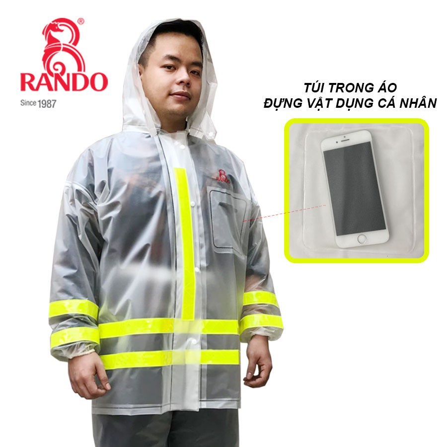 Áo mưa bộ rando - phản quang