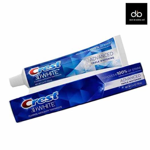 Kem Đánh Răng Crest 3D White Advanced Whitening Tuýp (170g)