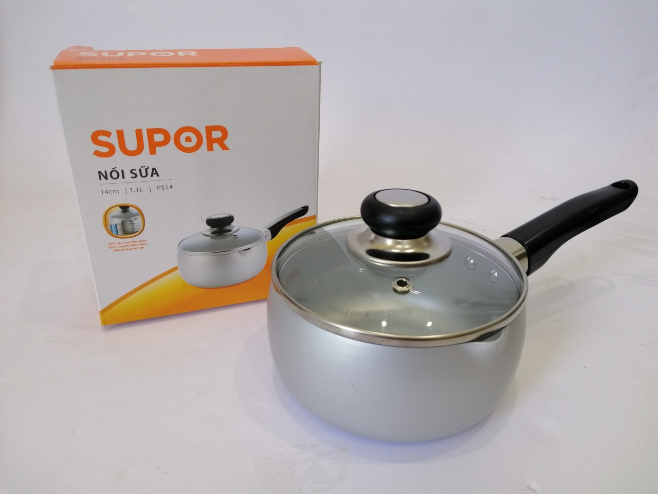 Nồi sữa supor ps14 1.1 lít - nhôm