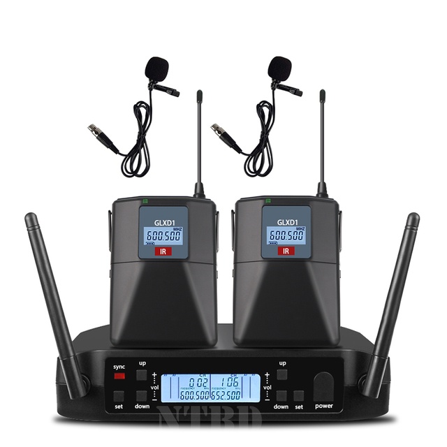 Ntbd glxd4 beta58a UHF Chuyên Nghiệp Hệ thống micro không dây kép 2 kênh mic không dây cho biểu diễn