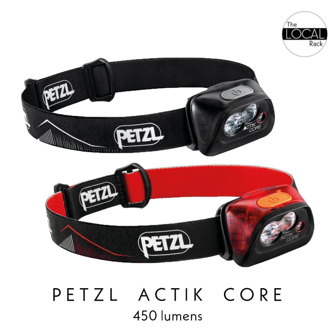  PETZL - ACTIK CORE Headlamp, 450 Lumens, Rechargeable, with  CORE Battery, Black : Sports & Outdoors