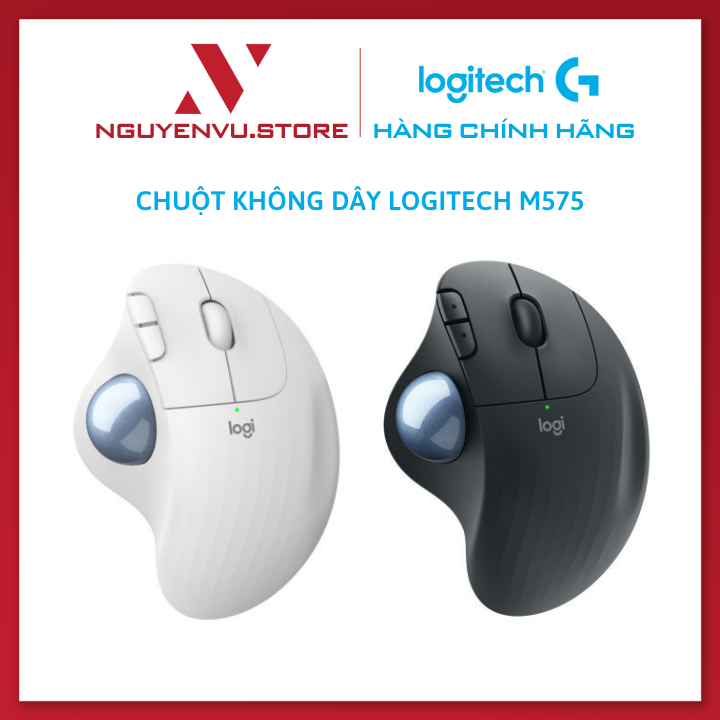 Chuột Không Dây Logitech Ergo M575 / Logitech Ergo M575 for Business - Hàng Chính Hãng