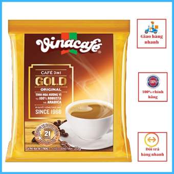 VINACAFE 3 in 1 GOLD ORIGINAL Cà phê sữa hòa tan 480g(24 gói x 20g) MVNCF01