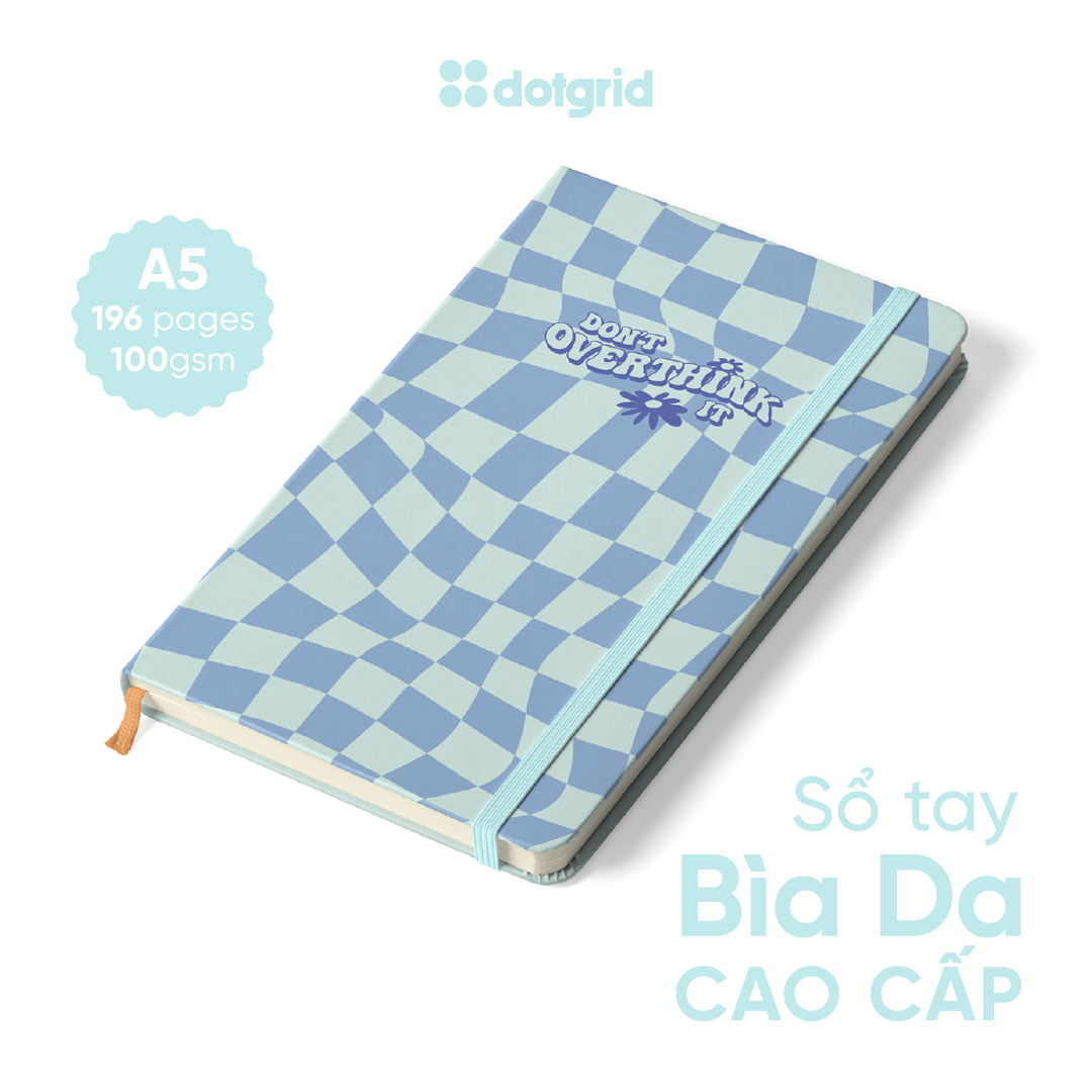 Sổ tay bujo hoạ tiết Caro Checkerboard 196 trang giấy 100GSM