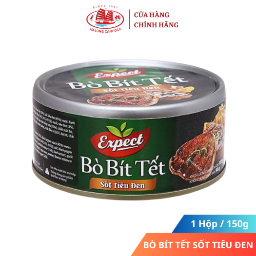 Bò bít tết sốt tiêu đen 150g - Đồ Hộp Hạ Long