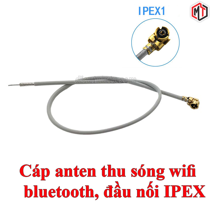 2 Sợi - Cáp anten thu sóng wifi, bluetooth, đầu nối IPEX - chân hàn