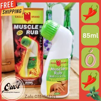Singapore - Dầu xoa bóp Con Ó dạng chai lăn - Eagle Brand Muscle Rub 85ml - dầu lăn con ó, chuyên giúp giảm đau nhức, dầu xoa bóp, chai lăn xoa bóp