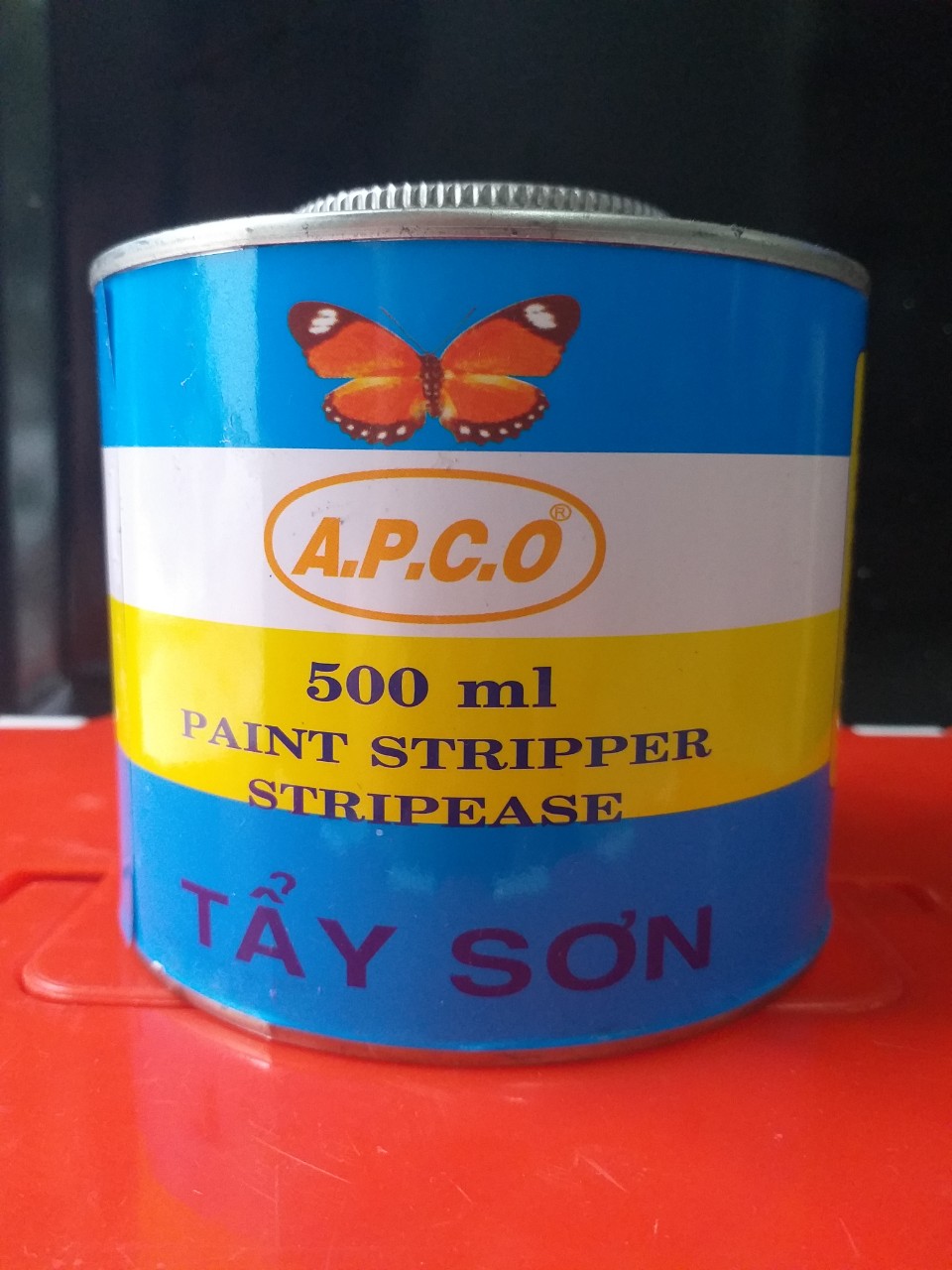 Tẩy sơn lon trên bề mặt kim loại APCO