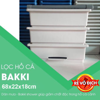 Lọc Bakki kèm dàn mưa bể cá giá rẻ 3 tầng 68x20x18cm