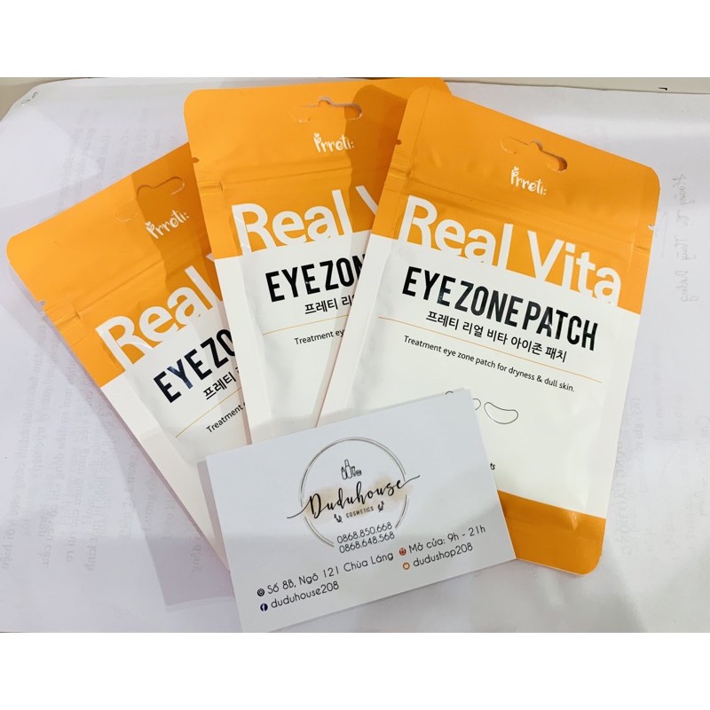 Mặt nạ mắt Prreti Real Vita Eyezone Patch 1 túi gồm 30 miếng Patch
