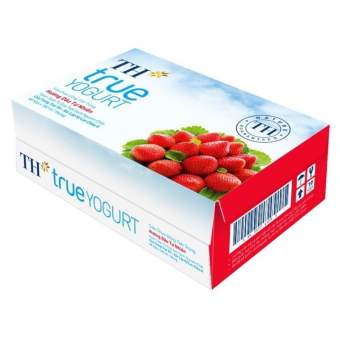 Thùng sữa chua uống tiệt trùng TH hương dâu (48 hộp x 180ml)