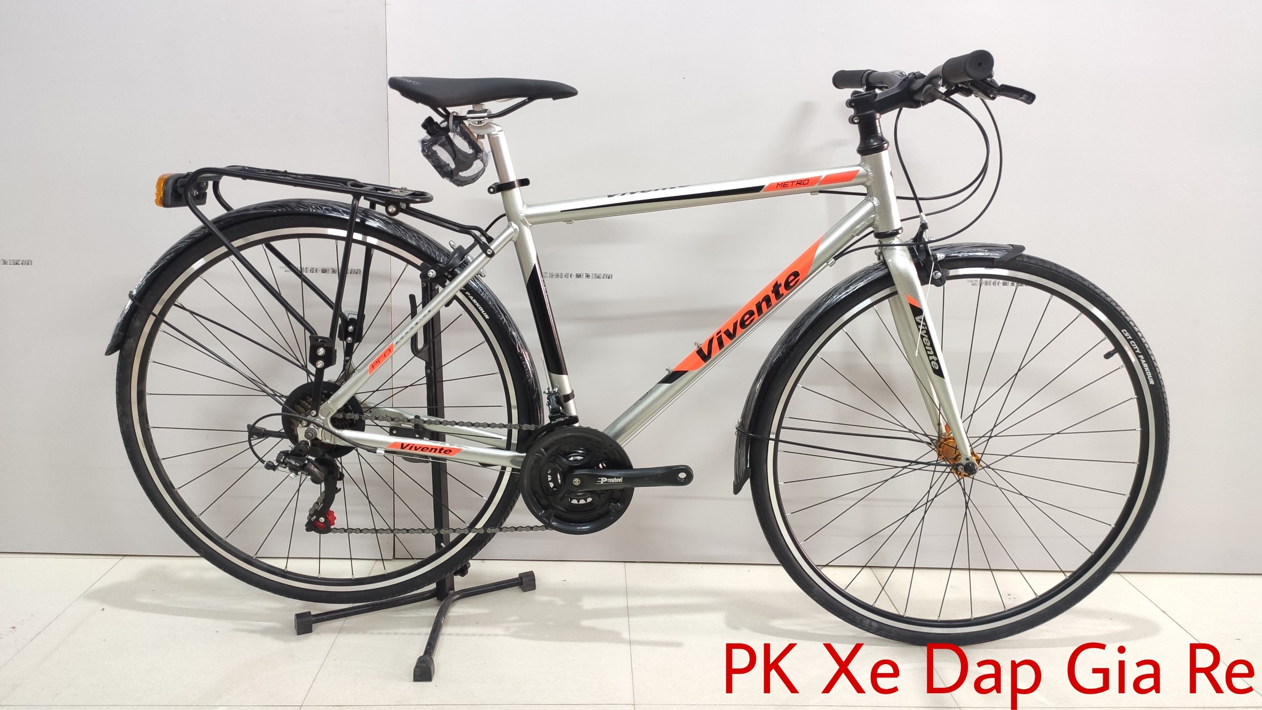 Xe đạp Touring VIVENTE Metro, Xe đạp thể thao Vivente Metro khung nhôm, bộ đề Shimano 3x7 tốc độ