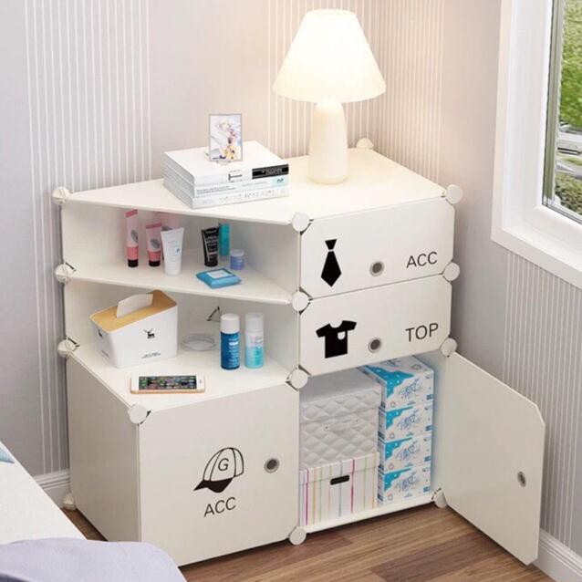 Tủ nhựa lắp ghép mini đầu giường siêu iu